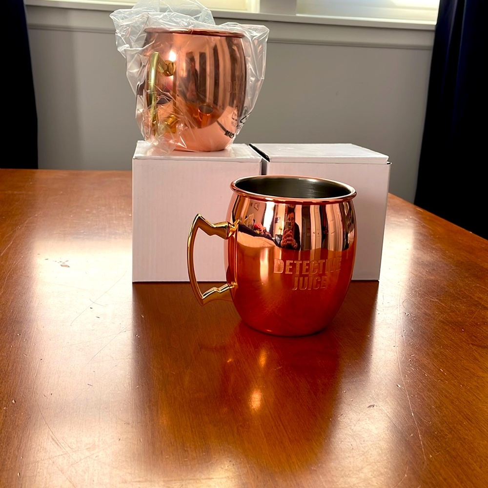 Beautiful Brass Moscow Mule/Mojito Mugs